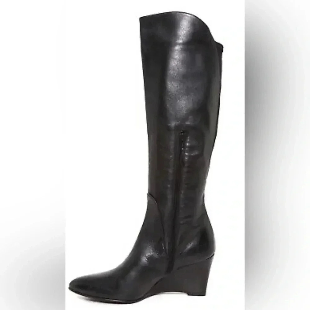 Stuart Wetzman PARKWAY black soft leather boots. Size 7​